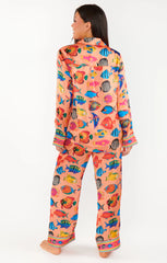 Classic PJ Set ~ Coral Rainbow Reef Silky