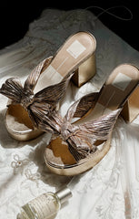 Dolce Vita Blare Bow Heel ~ Platinum